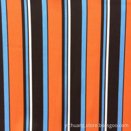 Women's polyester striped short sleeves long dress